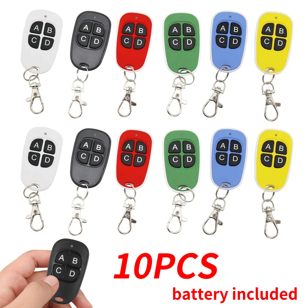 10PCS 433Mhz Duplicator Copy Code Remote Control Wireless Universal Door Duplicate Key Fob 433MHZ Cloning Gate Garage Door
10PCS 433Mhz Duplicator Copy Code Remote Control Wireless Universal Door Duplicate Key Fob 433MHZ Cloning Gate Garage Door