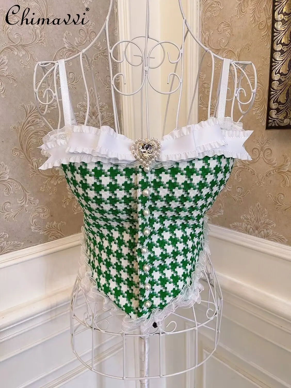 Princess Bowknot Love Rhinestone Slim Y2k Tops 2023 Summer New Fashion Slim Houndstooth Cropped Tank Top Women Short Camisole
Princess Bowknot Love Rhinestone Slim Y2k Tops 2023 Summer New Fashion Slim Houndstooth Cropped Tank Top Women Short Camisole