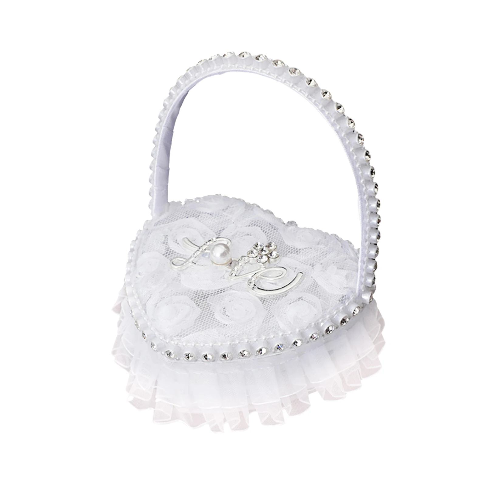 Creative Heart-Shape White Lace Ring Pillow Box Wedding Couple Rings Boxes For Engagement Ceremony Pearl Rhinestone Jewelry Case 
Creative Heart-Shape White Lace Ring Pillow Box Wedding Couple Rings Boxes For Engagement Ceremony Pearl Rhinestone Jewelry Case