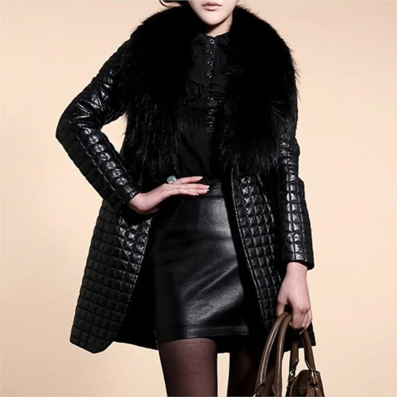 Women Winter Faux Leather Fur Long Sleeve Coat Jacket Outerwear Long Overcoat 2023 Warm Outwear Coats Black
Women Winter Faux Leather Fur Long Sleeve Coat Jacket Outerwear Long Overcoat 2023 Warm Outwear Coats Black
