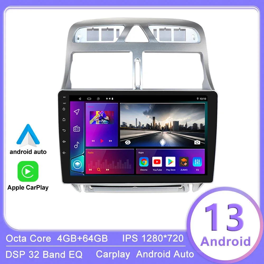 Автомобильный радиоприемник Android 13, мультимедийный плеер для Peugeot 307 307CC 307SW 2004-2013, беспроводной Carplay 4G DSP аудио WIFI BT SWC
Автомобильный радиоприемник Android 13, мультимедийный плеер для Peugeot 307 307CC 307SW 2004-2013, беспроводной Carplay 4G DSP аудио WIFI BT SWC