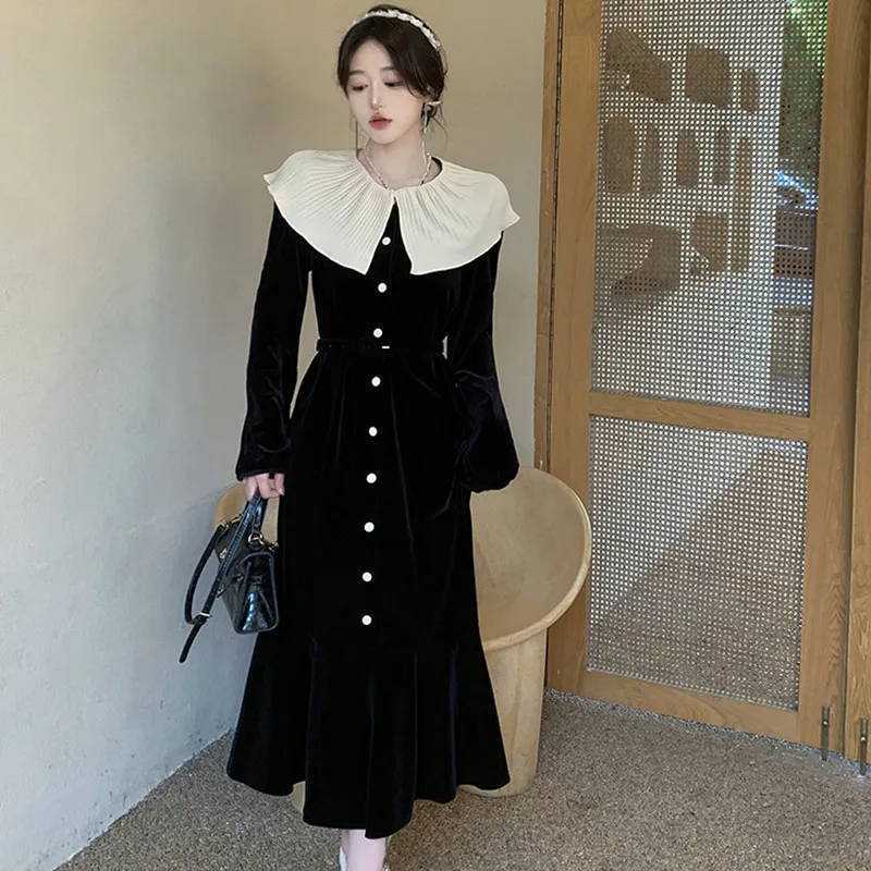 2023 Elegant Dresses For Women Sleeved Autumn New Style Black Waist Long Skirt Free Shipping
2023 Elegant Dresses For Women Sleeved Autumn New Style Black Waist Long Skirt Free Shipping