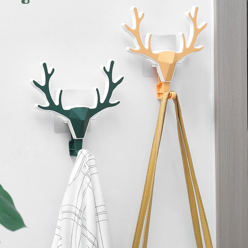 Creative Antlers Self-adhesive Hooks Hanging Keys Storage Holder Deer Wall Hooks for Door Porch Hat Rack Home Decoration Hooks
Creative Antlers Self-adhesive Hooks Hanging Keys Storage Holder Deer Wall Hooks for Door Porch Hat Rack Home Decoration Hooks
