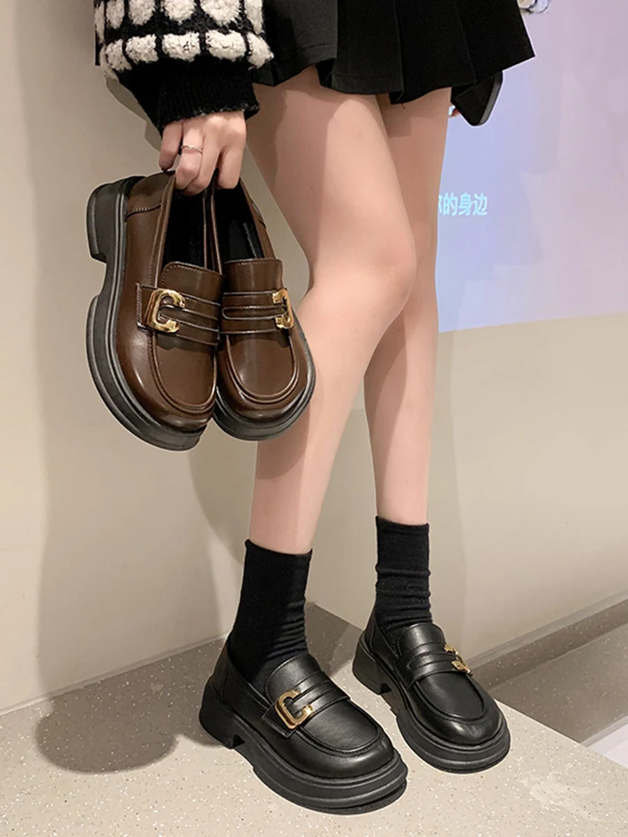 Round Toe Summer Shoes Ladies Female Footwear Black Flats Oxfords Women's Autumn Casual Sneaker All-Match Clogs Platform Loafers
Round Toe Summer Shoes Ladies Female Footwear Black Flats Oxfords Women's Autumn Casual Sneaker All-Match Clogs Platform Loafers