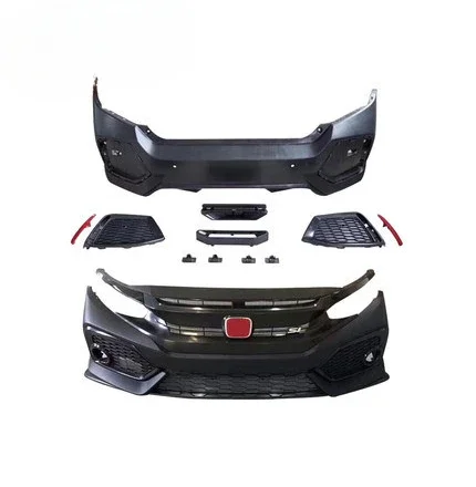 

Car Body Kits Modified Upgrade to Civic SI Style Body Kit Front Bumper Rear Bumper For Honda 10th Civic