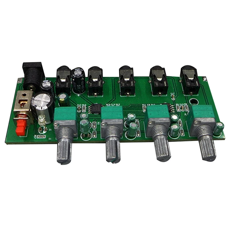 1 Pack Stereo Mixer (4 Input 1 Output ) Individually Controls Board DIY Headphones Amplifier Board Green Metal DC12V
1 Pack Stereo Mixer (4 Input 1 Output ) Individually Controls Board DIY Headphones Amplifier Board Green Metal DC12V