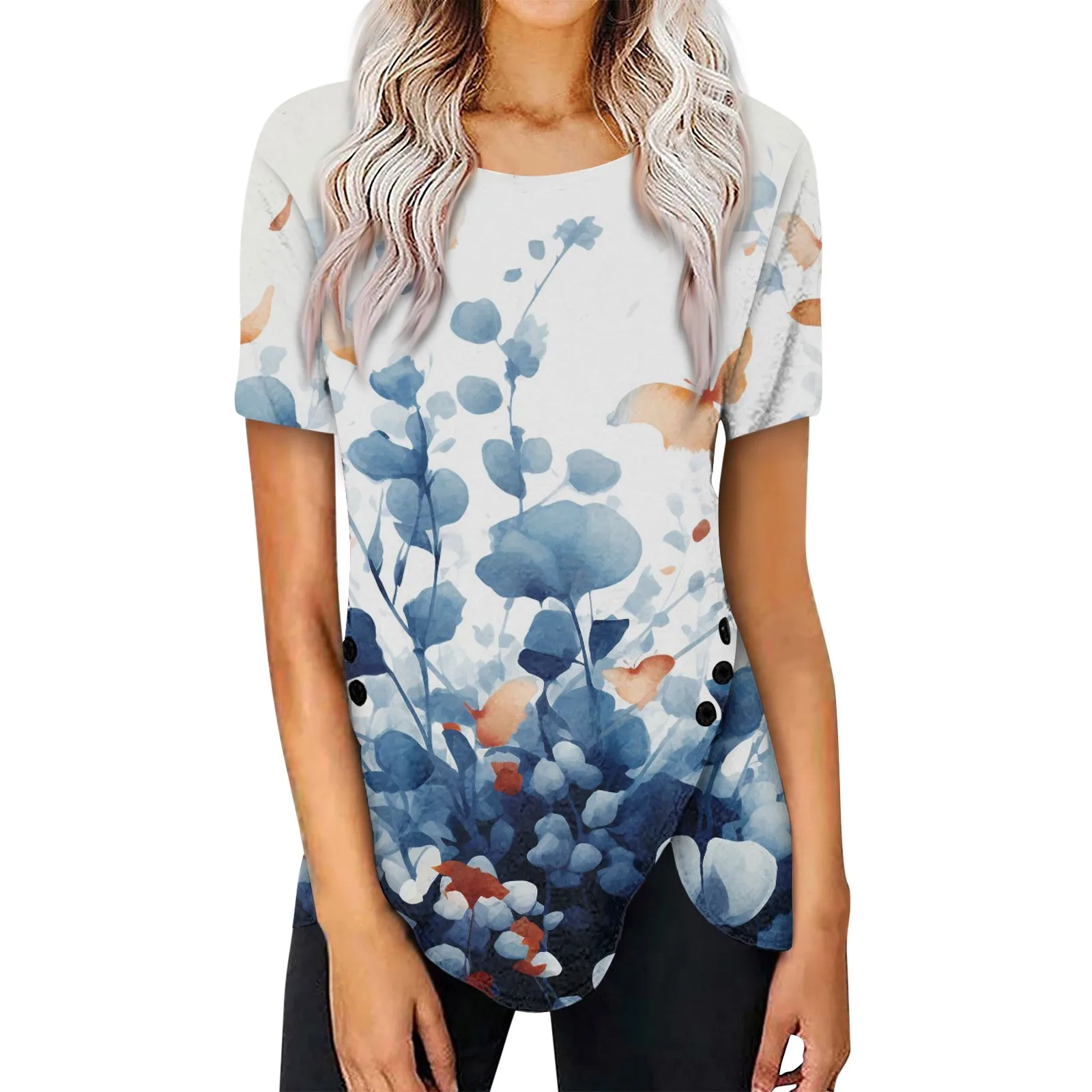 Floral T Shirt For Women Oversized Y2k Girls Clothes O Neck Fashion Short Sleeve Blouse Summer New Streetwear Female Casual Tops
Floral T Shirt For Women Oversized Y2k Girls Clothes O Neck Fashion Short Sleeve Blouse Summer New Streetwear Female Casual Tops