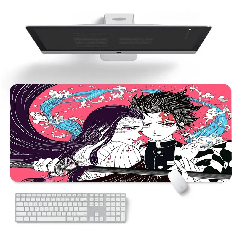 

Demon Slayer Extended Pad Mouse Gamer Cabinet Keyboard Gaming Mats Deskpad Xxl Mousepad Speed Deskmat Table Mat Playmat Kawaii