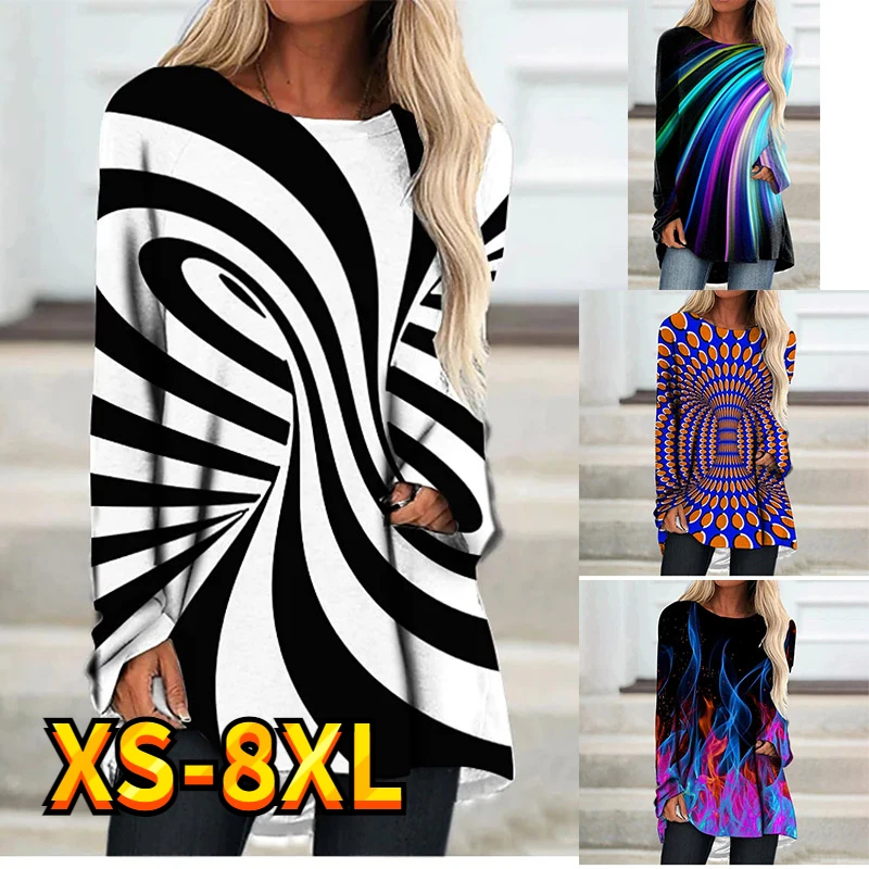 Women's Tops T shirt Tee Abstract Stripe Casual Holiday Weekend Painting Long Sleeve Flower Round Neck Basic Essential XS-8XL
Women's Tops T shirt Tee Abstract Stripe Casual Holiday Weekend Painting Long Sleeve Flower Round Neck Basic Essential XS-8XL