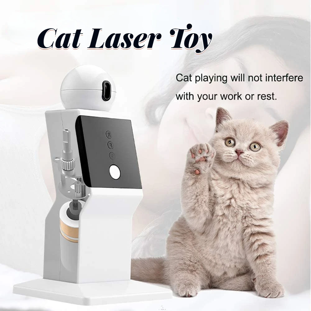 Laser Cat Toy Smart Robot Teasing Cats Toys Automatic for Kitten Play Game Pet Quiet Random Mode Wave Point Funny Crazy Toys
Laser Cat Toy Smart Robot Teasing Cats Toys Automatic for Kitten Play Game Pet Quiet Random Mode Wave Point Funny Crazy Toys