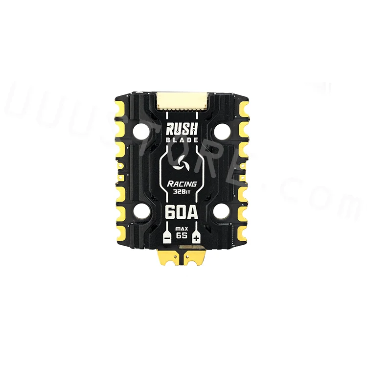 20*20mm RUSHFPV RUSH BLADE Mini 60A 3-6S BLHeli_32 4-in-1 ESC - Racing Edition for RC FPV Racing Drone
20*20mm RUSHFPV RUSH BLADE Mini 60A 3-6S BLHeli_32 4-in-1 ESC - Racing Edition for RC FPV Racing Drone