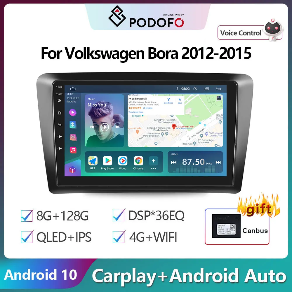 Podofo 2 Din Android 10 Car Radio Multimidia Video Player For Volkswagen Bora 2012-2015 GPS Navigation 2din Carplay Auto Stereo
Podofo 2 Din Android 10 Car Radio Multimidia Video Player For Volkswagen Bora 2012-2015 GPS Navigation 2din Carplay Auto Stereo