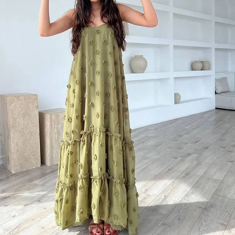 Fashion Off Shoulder Solid Color Big Hem Dress Elegant Casual Temperament Long Party Dress Lady Summer Holiday Beach Sling Dress
Fashion Off Shoulder Solid Color Big Hem Dress Elegant Casual Temperament Long Party Dress Lady Summer Holiday Beach Sling Dress