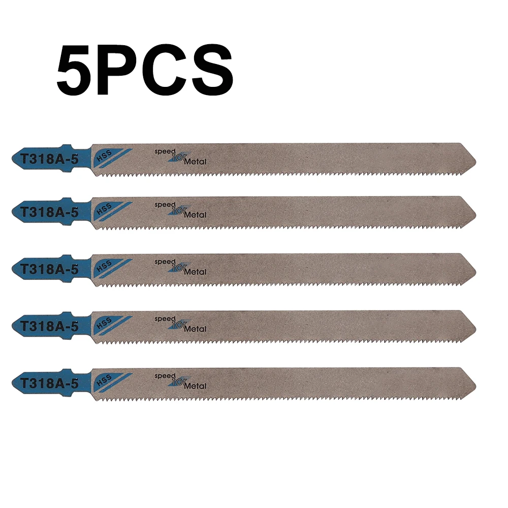5PCS T318A Jigsaw Blade HCS For Metal T-Shank Cutting Kit 132mm Jigsaw Cutters Tool Set
5PCS T318A Jigsaw Blade HCS For Metal T-Shank Cutting Kit 132mm Jigsaw Cutters Tool Set