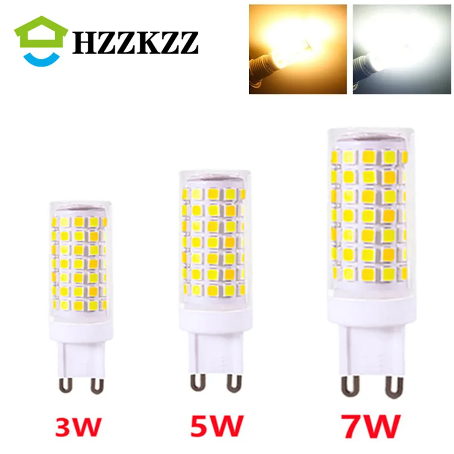 Selling LED G9 Lamp Bulb AC 220V 3W 5W 7W 2835 SMD Chip Ceramic LED Light Bulb replace Halogen G9 for Chandelier Energy Saving
Selling LED G9 Lamp Bulb AC 220V 3W 5W 7W 2835 SMD Chip Ceramic LED Light Bulb replace Halogen G9 for Chandelier Energy Saving