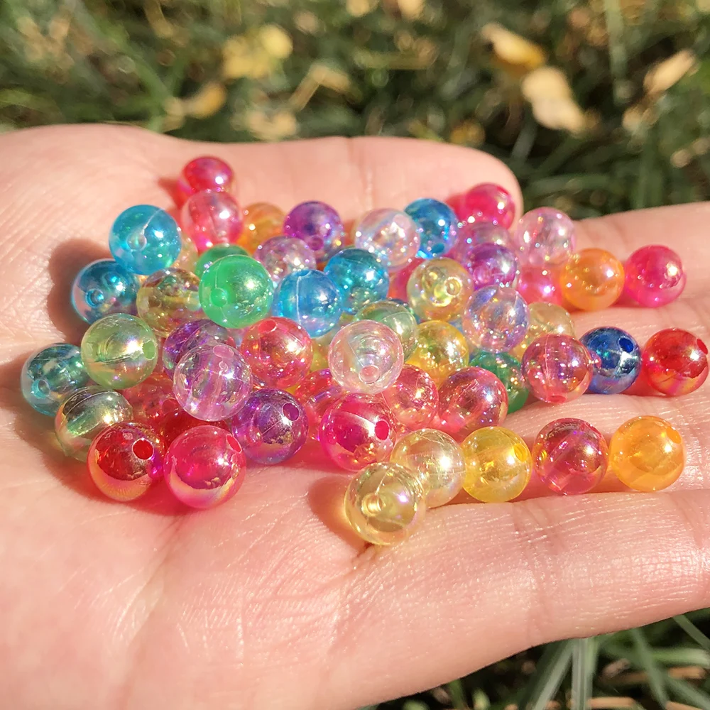 100/200/300PCS AB Plated Transparent Acrylic Round Loose Beads for Jewelry Making DIY Bracelet Accessories 8MM
100/200/300PCS AB Plated Transparent Acrylic Round Loose Beads for Jewelry Making DIY Bracelet Accessories 8MM