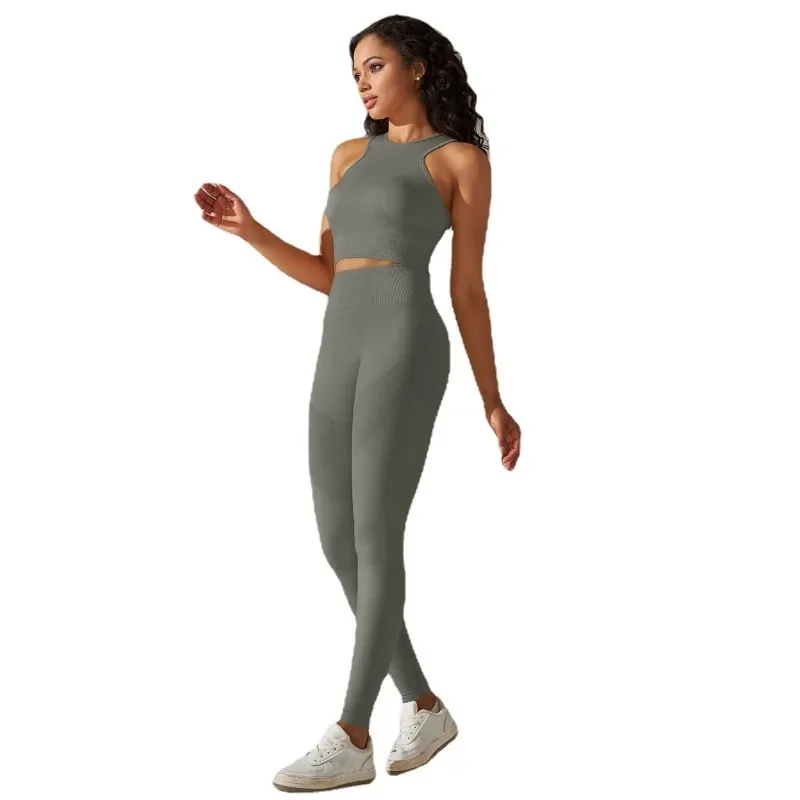 Seamless Ribbed Yoga Sets Workout Sets for Women 2 Pieces Gym Suits Ribbed Crop Tank High Waist Shorts Outfits Fitness Running
Seamless Ribbed Yoga Sets Workout Sets for Women 2 Pieces Gym Suits Ribbed Crop Tank High Waist Shorts Outfits Fitness Running