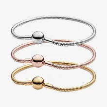 Authentic S925 Sterling Silver Moments Bright Round Button Snake Bone Bracelet Suitable For Women Diy Jewelry Original Charm
Authentic S925 Sterling Silver Moments Bright Round Button Snake Bone Bracelet Suitable For Women Diy Jewelry Original Charm