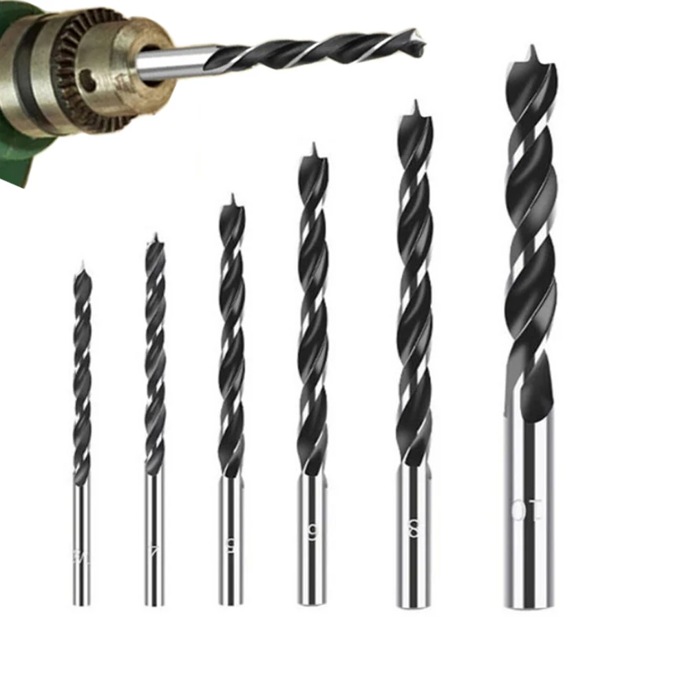 6Pcs Drill Bit Wood Drills 3-10mm With Center Point Wood Cutter Hole Sawcarpentry Tools For Woodworking Carving Tool
6Pcs Drill Bit Wood Drills 3-10mm With Center Point Wood Cutter Hole Sawcarpentry Tools For Woodworking Carving Tool