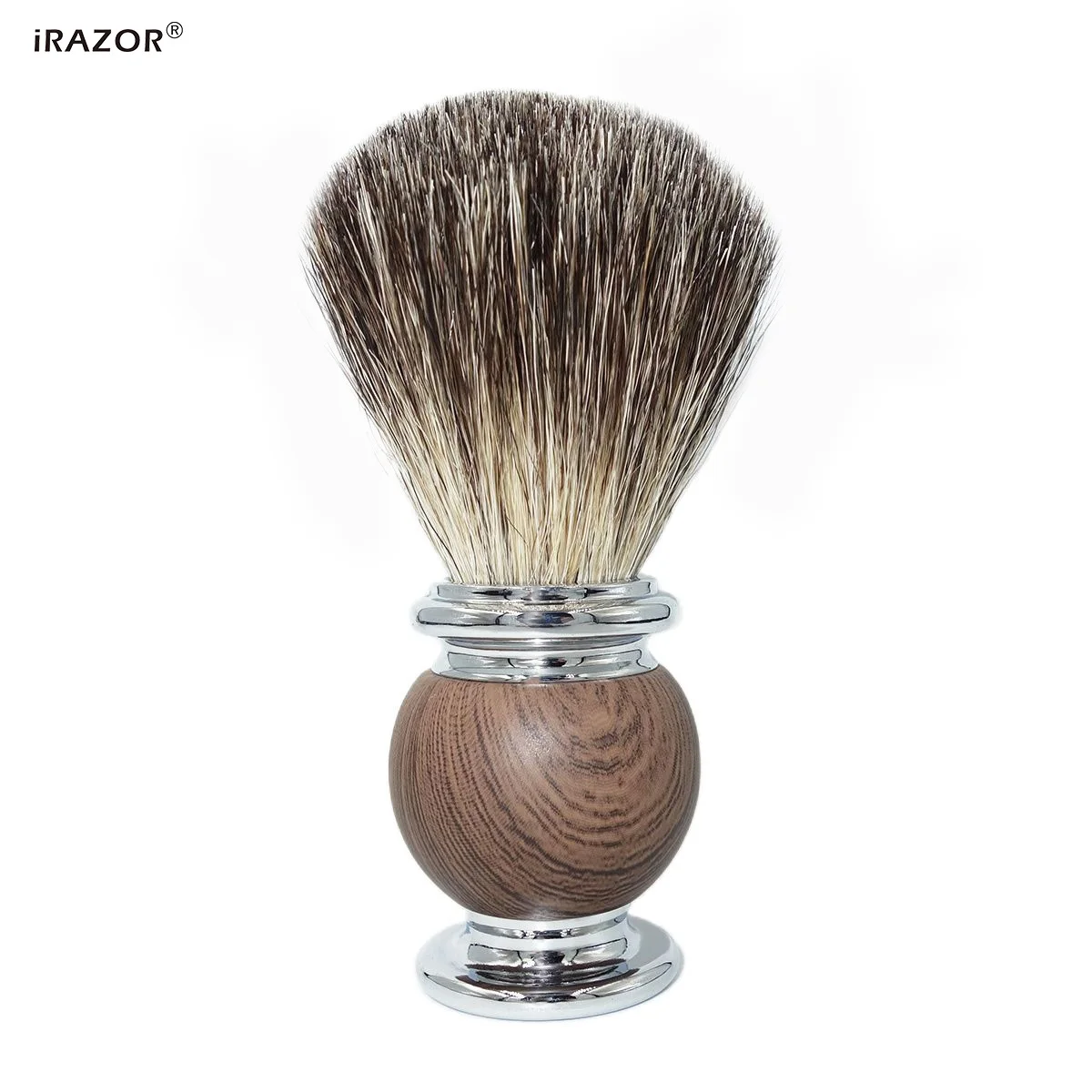 iRAZOR Man Pure Badger Hair Shaving Brush Rosewood Grain Handle for Classic Wet Double Edge Safety Straight Razor Barber Tool
iRAZOR Man Pure Badger Hair Shaving Brush Rosewood Grain Handle for Classic Wet Double Edge Safety Straight Razor Barber Tool