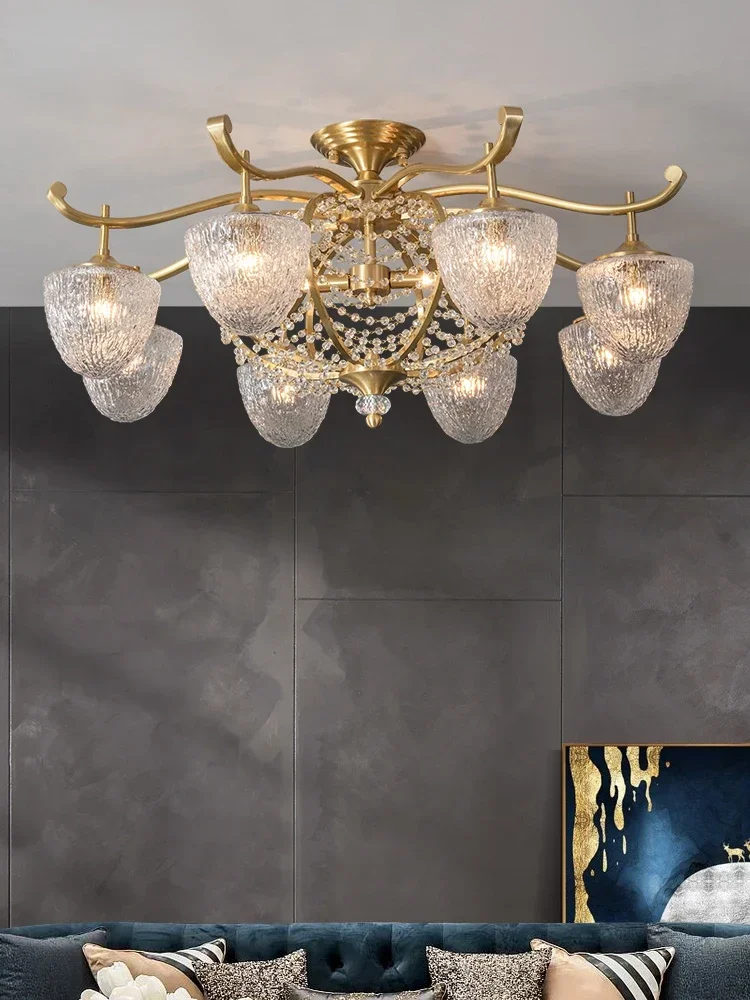 American Style Chandelier Light Luxury Living Room Dining-Room Lamp French Crystal Lamp Post-Modern Creative Home
American Style Chandelier Light Luxury Living Room Dining-Room Lamp French Crystal Lamp Post-Modern Creative Home