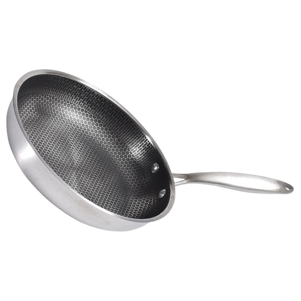 Stainless Steel Frying Pan 30Cm Honeycomb Pan Nonstick Skillet Flat Bottom Fry Pan
Stainless Steel Frying Pan 30Cm Honeycomb Pan Nonstick Skillet Flat Bottom Fry Pan