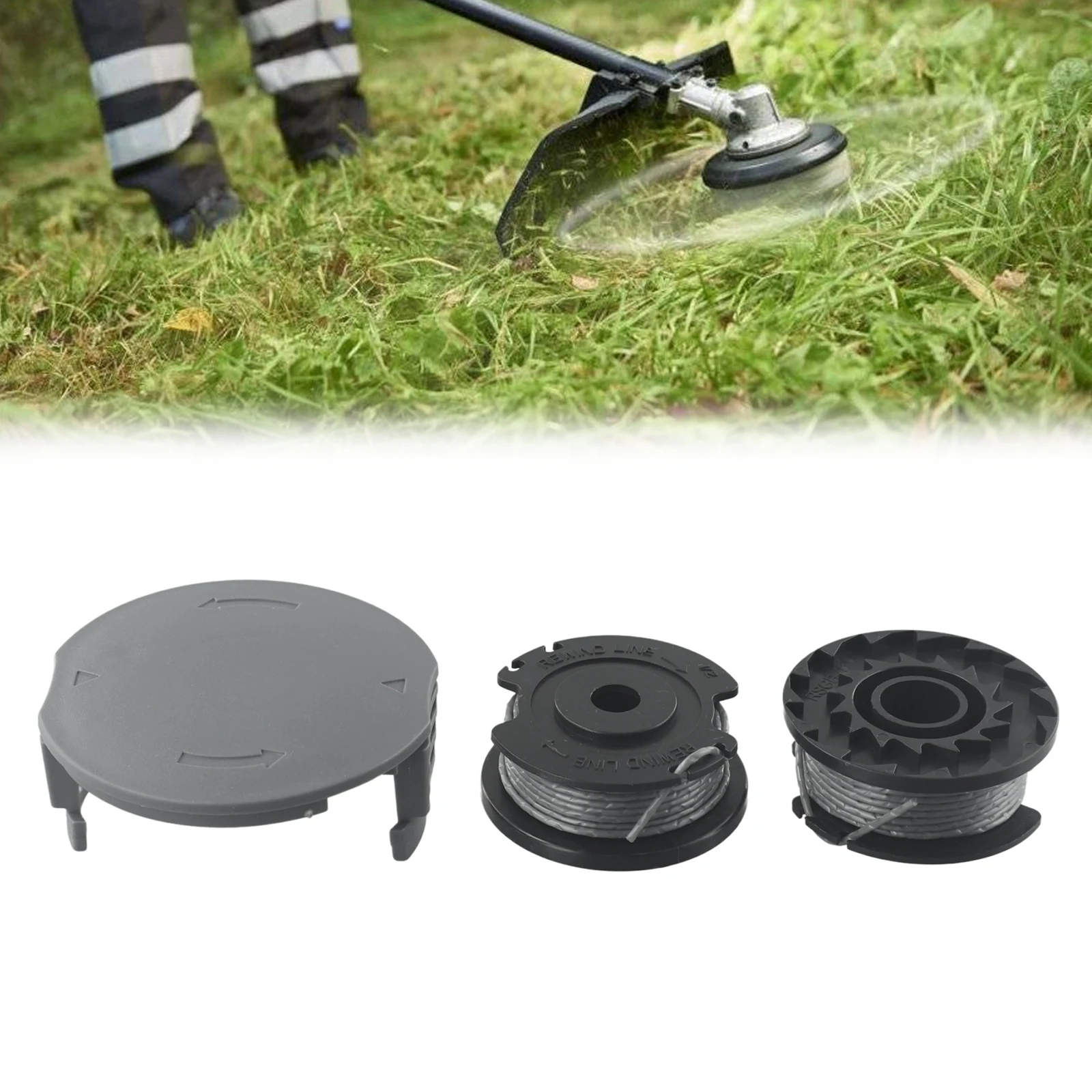 2pcs Brushcutter Spool Lines With 1pc Spool Cap For Bosch Easy Grass Cut 23 26 18 18-230 18-260 18-26 Grass Trimmer Spare Parts
2pcs Brushcutter Spool Lines With 1pc Spool Cap For Bosch Easy Grass Cut 23 26 18 18-230 18-260 18-26 Grass Trimmer Spare Parts