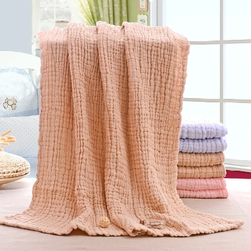 6 Layers Muslin Swaddle Baby Blankets Newborn Muslin Swaddle Baby Bedding Custom Blanket Couverture Bebe Emmaillotage 
6 Layers Muslin Swaddle Baby Blankets Newborn Muslin Swaddle Baby Bedding Custom Blanket Couverture Bebe Emmaillotage