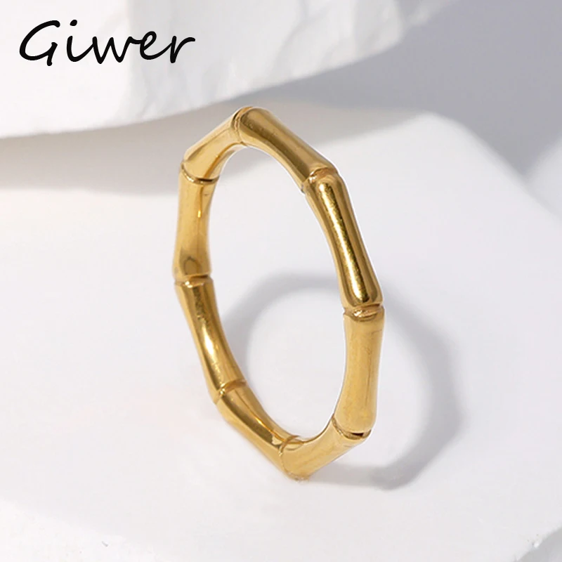 Модное минималистичное кольцо для женщин, простое кольцо с бамбуковым узлом, универсальное декоративное эстетическое кольцо из нержавеющей стали
Модное минималистичное кольцо для женщин, простое кольцо с бамбуковым узлом, универсальное декоративное эстетическое кольцо из нержавеющей стали