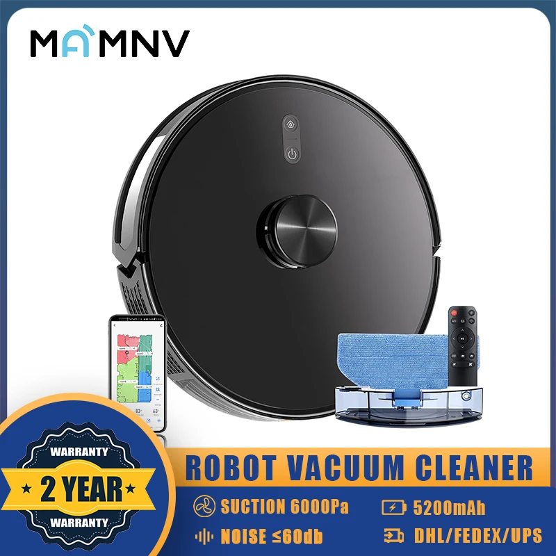 MAMNV X6 Robot Vacuum Cleaner Cleaning Machine Laser Radar Positioning Brush Electric Sweeper Home Appliance Smart Household APP
MAMNV X6 Robot Vacuum Cleaner Cleaning Machine Laser Radar Positioning Brush Electric Sweeper Home Appliance Smart Household APP