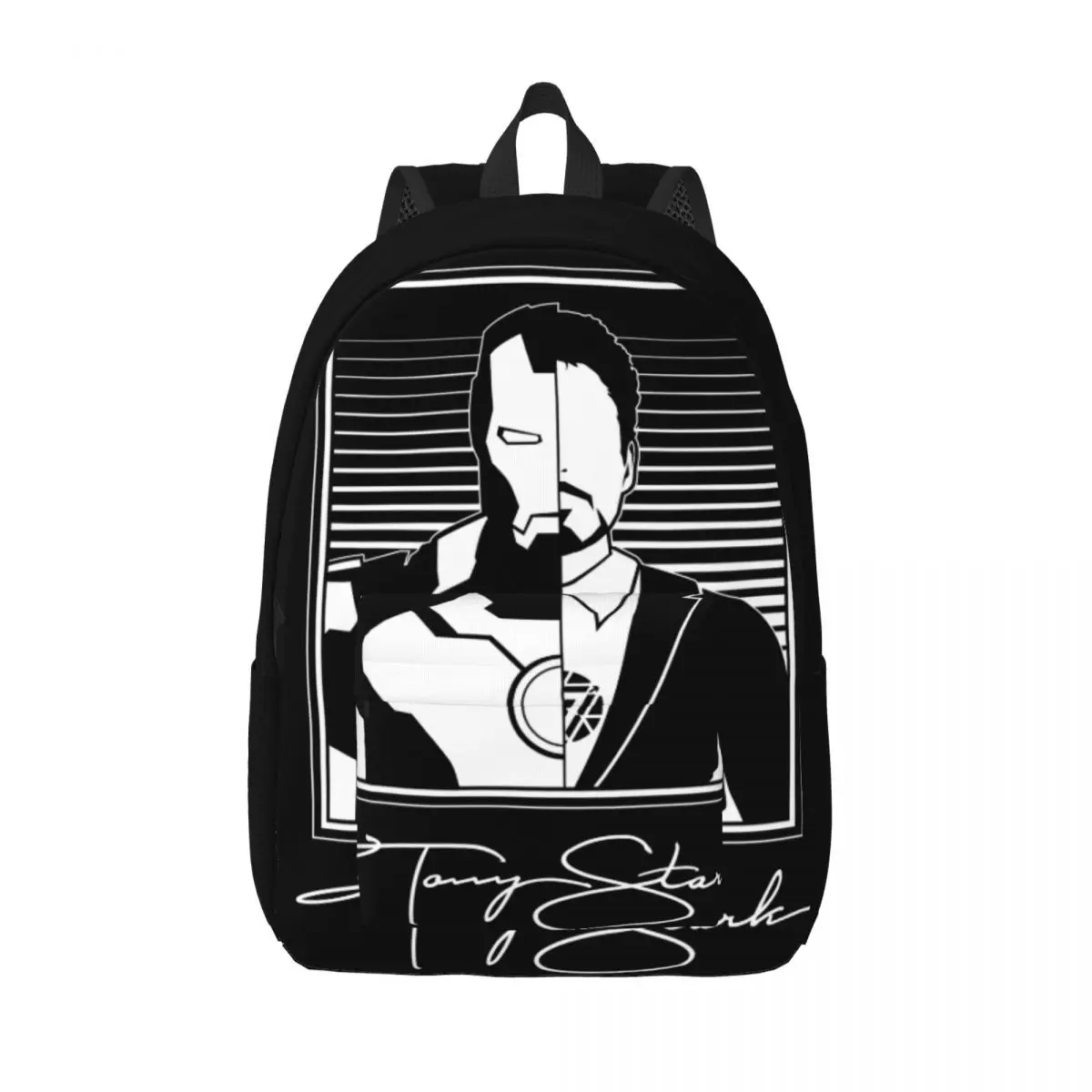 

Повседневный Легкий рюкзак с принтом Железного человека Тони Старка, для студентов, походов, путешествий, для мужчин и женщин, сумка на плечо для колледжа