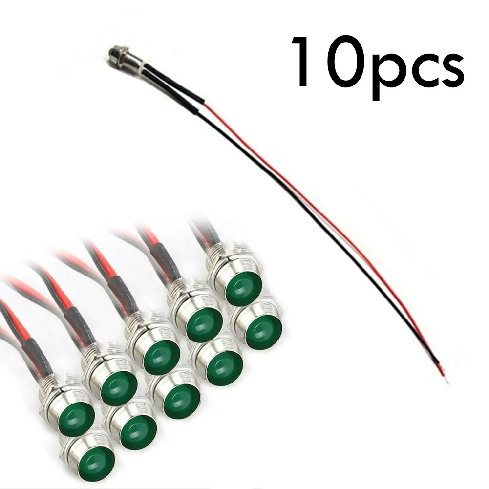 Durable New Practical Quality LED Indicator Light 10 Pcs 8mm Boat Bulb Car DC 12V Green IP65 Lamp Pilot Dash Panel
Durable New Practical Quality LED Indicator Light 10 Pcs 8mm Boat Bulb Car DC 12V Green IP65 Lamp Pilot Dash Panel