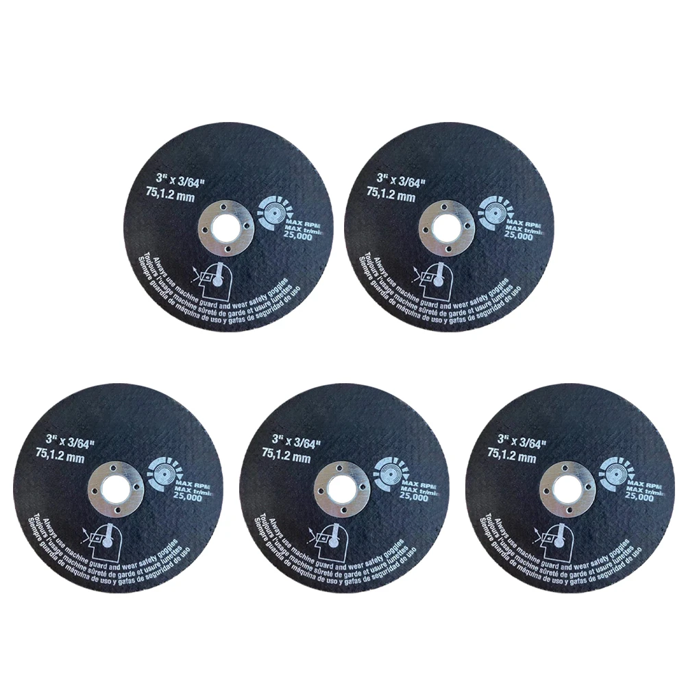 5pcs 75mm Circular Resin Saw Blade 3'' Grinding Wheel Cutting Disc For Angle Grinder 75*1.2*10/75*1.8*10 Cutting Grinding Wheels
5pcs 75mm Circular Resin Saw Blade 3'' Grinding Wheel Cutting Disc For Angle Grinder 75*1.2*10/75*1.8*10 Cutting Grinding Wheels