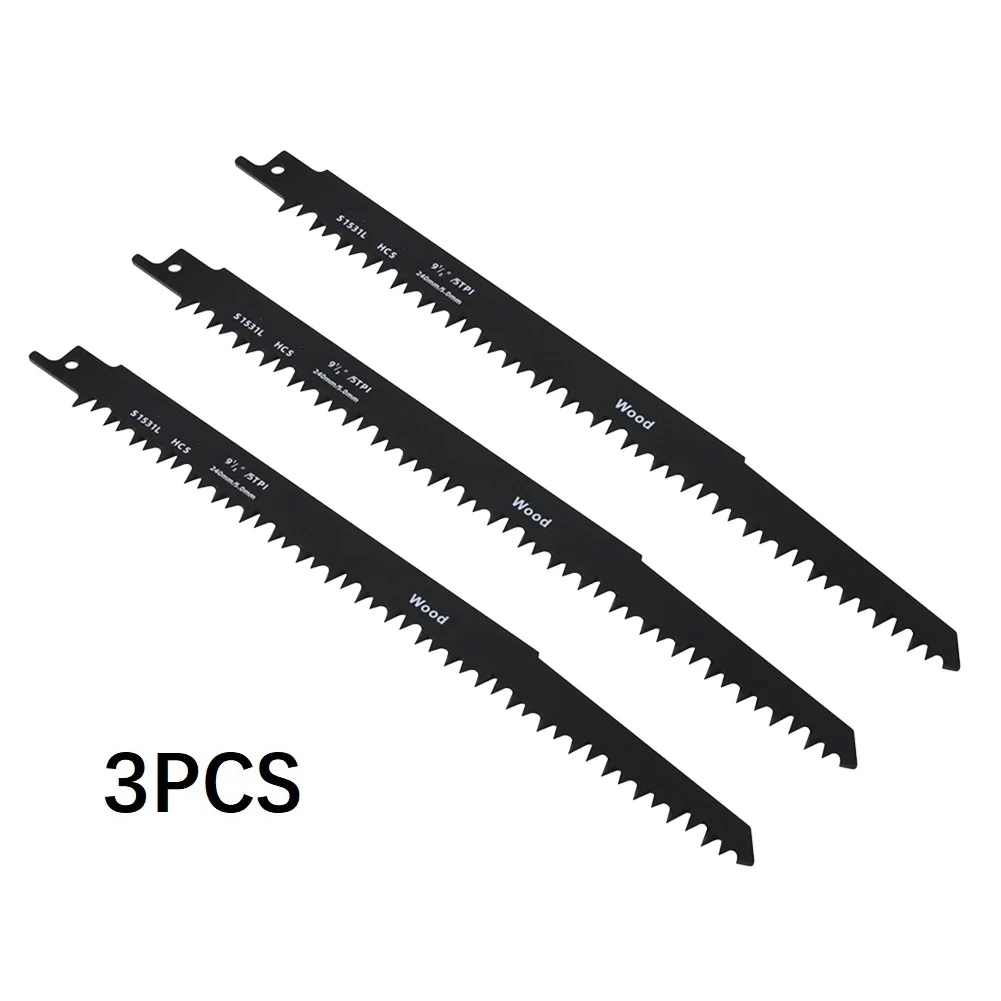 3PCS S1531L HCS Reciprocating Saw Blade Wear Resistance Saw Blades Electric Wood Pruning Cutting Wooden Plywood Plastic Board
3PCS S1531L HCS Reciprocating Saw Blade Wear Resistance Saw Blades Electric Wood Pruning Cutting Wooden Plywood Plastic Board
