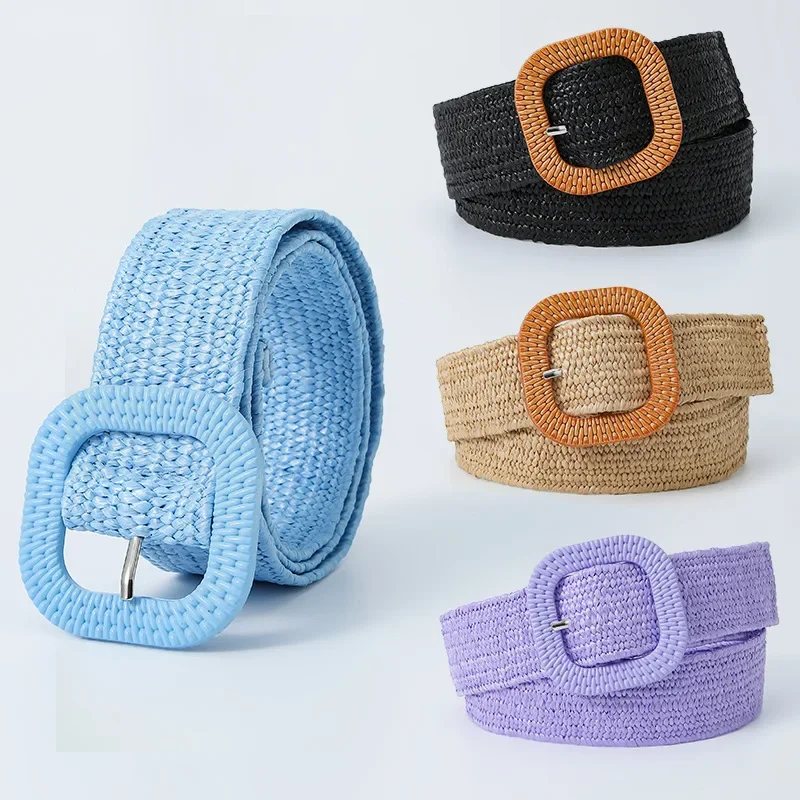 New Candy Colour Square Buckle Decorative Belts Bohemian Weave Women's Multifunctional Dress Shirt Wide Belt
New Candy Colour Square Buckle Decorative Belts Bohemian Weave Women's Multifunctional Dress Shirt Wide Belt