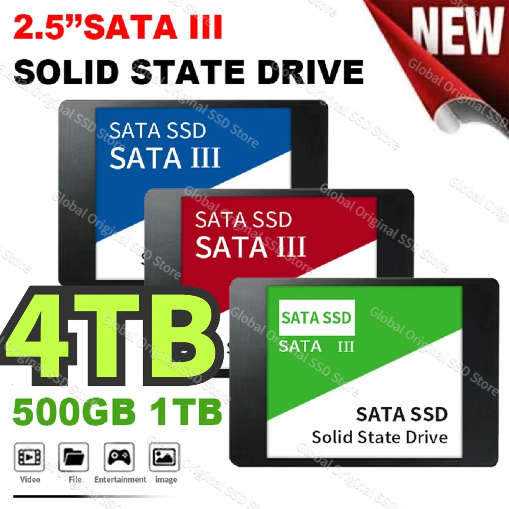 

High-Speed SSD Sata 1TB 2TB Hard Drive Disk Sata3 2.5Inch 4TB 8tb TLC 560MB/S Internal Solid State Drives For Laptop And Desktop