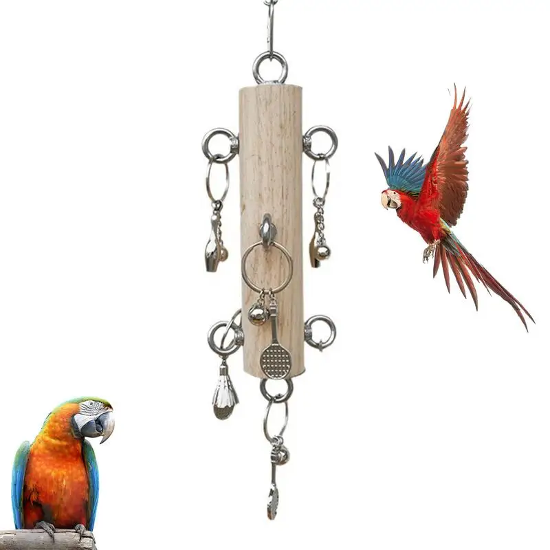 Chewable Bird Toys Stainless Steel Wood Bird Toys Cage Ornaments With Crisp Sound Multifunctional Beak Grinding Supplies
Chewable Bird Toys Stainless Steel Wood Bird Toys Cage Ornaments With Crisp Sound Multifunctional Beak Grinding Supplies