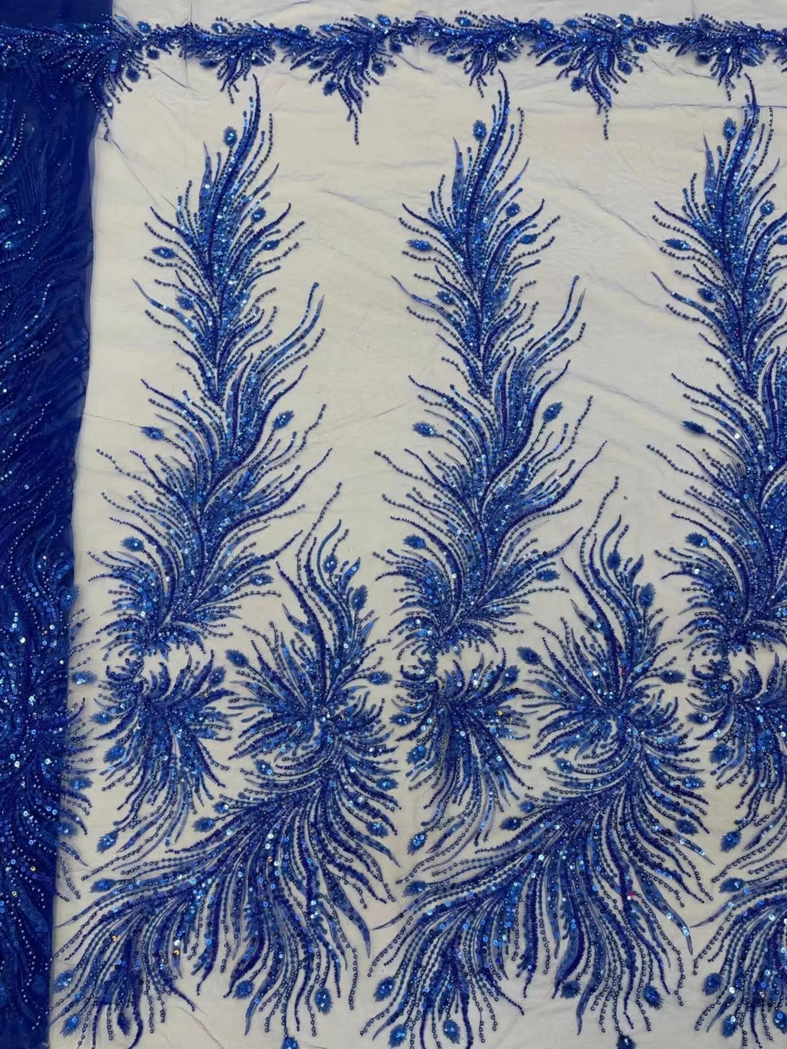 Luxury Blue Sequined Lace Fabric For Bridal Dress French Mesh Lace Fabric Sewing Fabrics For Women Party
Luxury Blue Sequined Lace Fabric For Bridal Dress French Mesh Lace Fabric Sewing Fabrics For Women Party