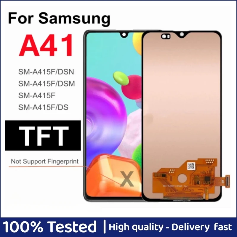 6.1" TFT For Samsung Galaxy A41 SM-A415F A415 LCD Display Touch Screen Digitizer Assembly for Samsung A41 2020 Display
6.1" TFT For Samsung Galaxy A41 SM-A415F A415 LCD Display Touch Screen Digitizer Assembly for Samsung A41 2020 Display