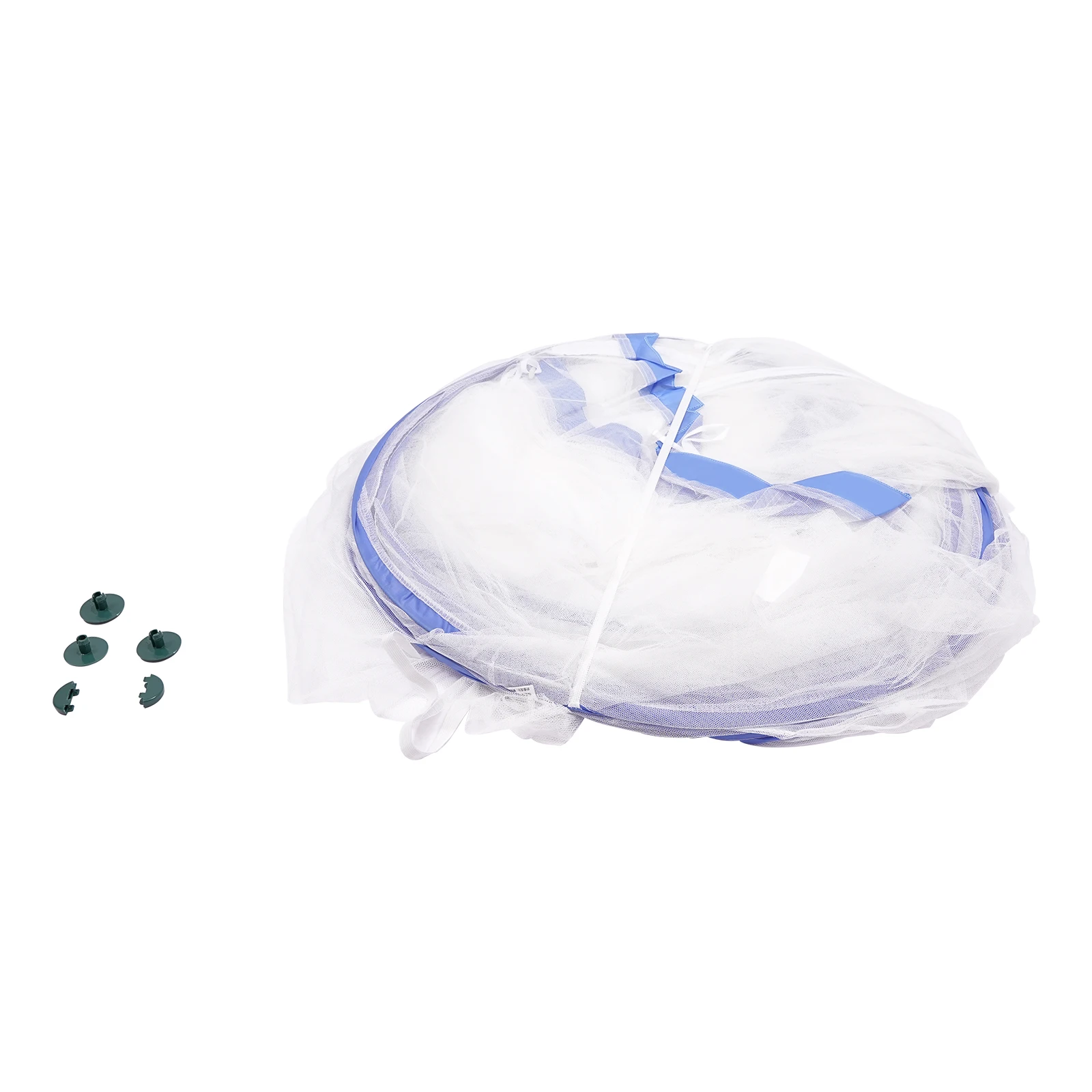 Blue Bed Canopy, Steel and Eco-Polyester Mosquito Net - for Kids Bed with Fall Protection - Square Top Triple Door 4 Mallzona Sa400a6553c8a47898bc48c6c44316180H Blue Bed Canopy, Steel and Eco-Polyester Mosquito Net - for Kids Bed with Fall Protection - Square Top Triple Door Mallzona