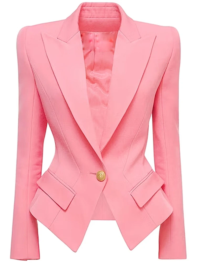 HIGH STREET Newest 2023 Designer Jacket Women's Slim Fitting Single Button Lapel Blazer
HIGH STREET Newest 2023 Designer Jacket Women's Slim Fitting Single Button Lapel Blazer
