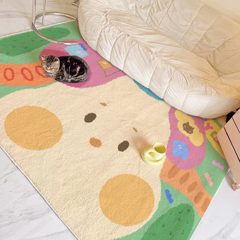 Cartoon Bedroom Decoration Carpets Cute Plush Children's Room Girl Carpet Soft Living Room Cloakroom Balcony Large Area Rugs 양탄자
Cartoon Bedroom Decoration Carpets Cute Plush Children's Room Girl Carpet Soft Living Room Cloakroom Balcony Large Area Rugs 양탄자
