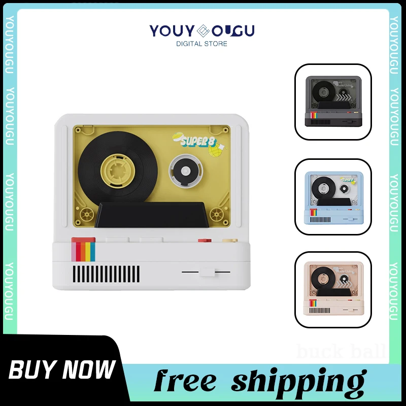 Retro Tape Wireless Speaker With Light Bluetooth 5.3 1200mah Battery Car Audio 3D Music Speaker Mini Portable Indoor Sound Gift
Retro Tape Wireless Speaker With Light Bluetooth 5.3 1200mah Battery Car Audio 3D Music Speaker Mini Portable Indoor Sound Gift