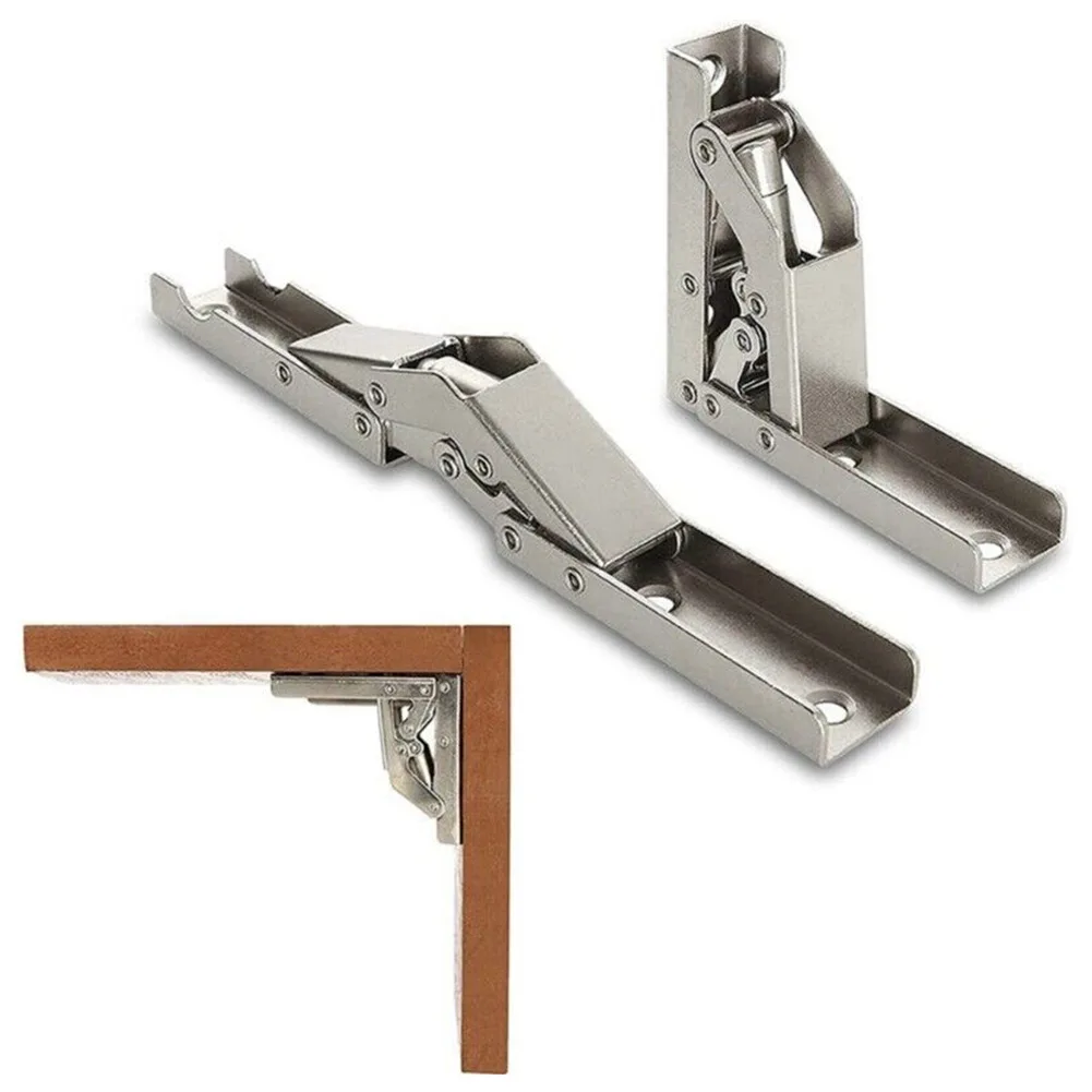 2PCS/Set 90 Degree Self-Locking Folding Hinges Hole-free Hinge Table Legs Brackets 90/180 Degree Flat Spring Folding Hinge 2PCS/Set 90 Degree Self-Locking Folding Hinges Hole-free Hinge Table Legs Brackets 90/180 Degree Flat Spring Folding Hinge
