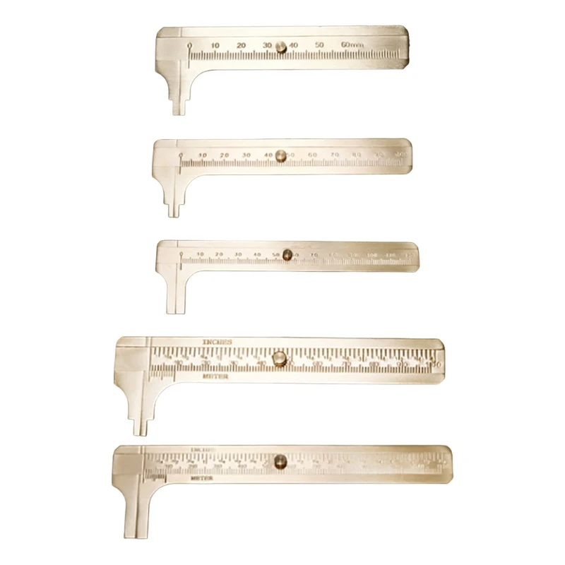 

Measuring Tools Sliding-Gauge Mini Vernier Caliper 0-60mm/0-100mm/0-120mm for Jewelry Bead Single/Dual Scale Brass Ruler