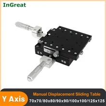 XY Axis Optical Manual Displacement Platform Micrometer Fine-tuning Linear Stage Cross Roller Guide LY70/LY80/LY90/LY100/LY125
XY Axis Optical Manual Displacement Platform Micrometer Fine-tuning Linear Stage Cross Roller Guide LY70/LY80/LY90/LY100/LY125