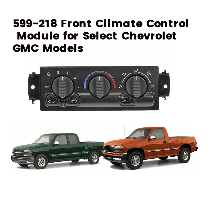 

599-26615054697 Air Conditioning HVAC Climate Control Module For Chevy Silverado GMC Sierra 1500/2500 HD 99-02 9361355