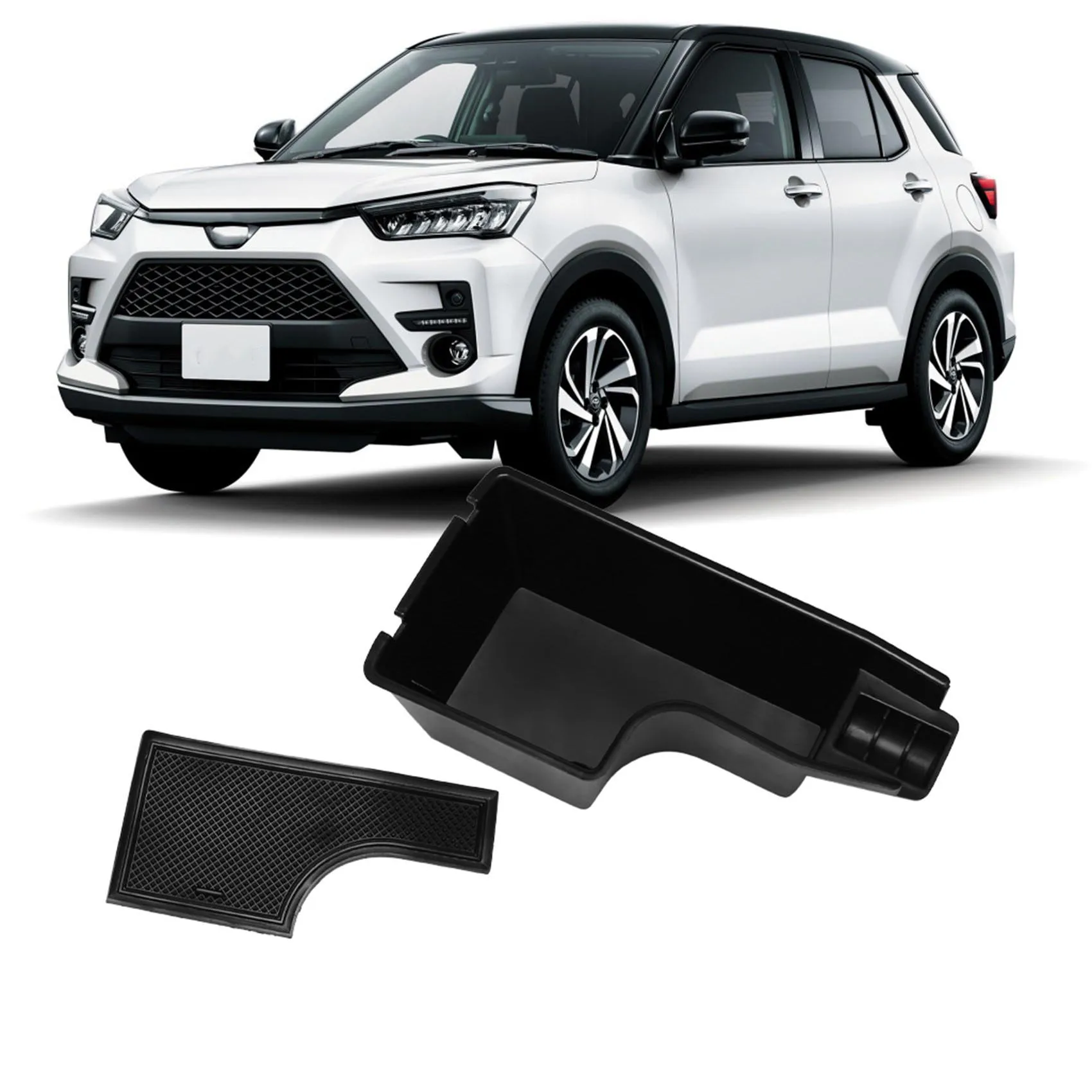 Для Toyota Rise Raize 2019-2021 контейнер для хранения центральной консоли подлокотника поддона с резиновым ковриком
Для Toyota Rise Raize 2019-2021 контейнер для хранения центральной консоли подлокотника поддона с резиновым ковриком