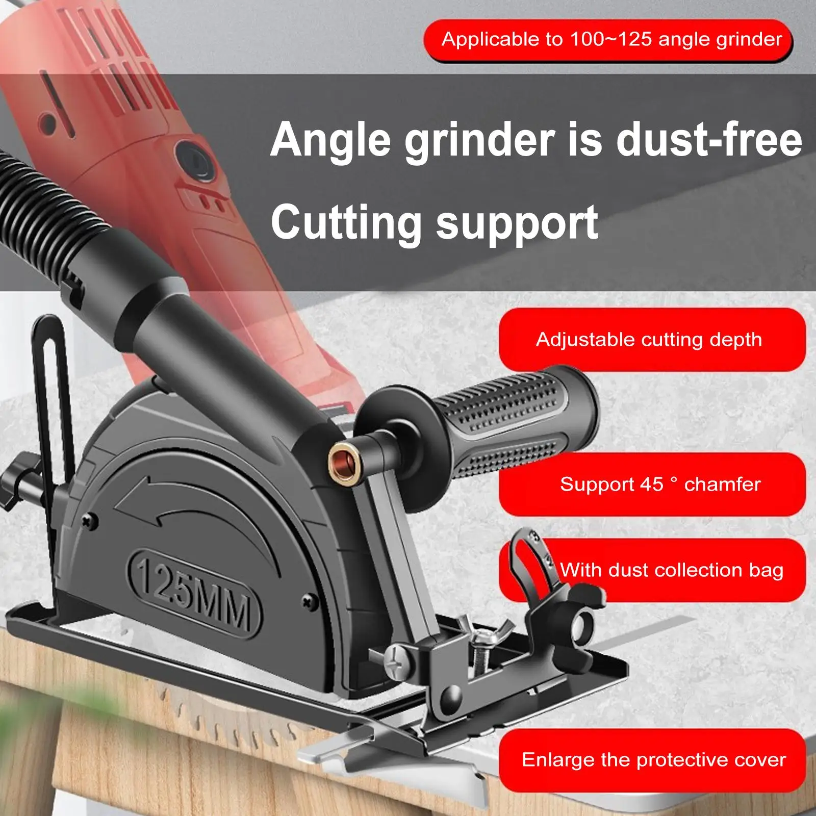 Dust Pipe Angle Grinder High-quality Table Saw To Cutting Machine Auxiliary Handle Base Bracket Refit Dust Collection Bag
Dust Pipe Angle Grinder High-quality Table Saw To Cutting Machine Auxiliary Handle Base Bracket Refit Dust Collection Bag