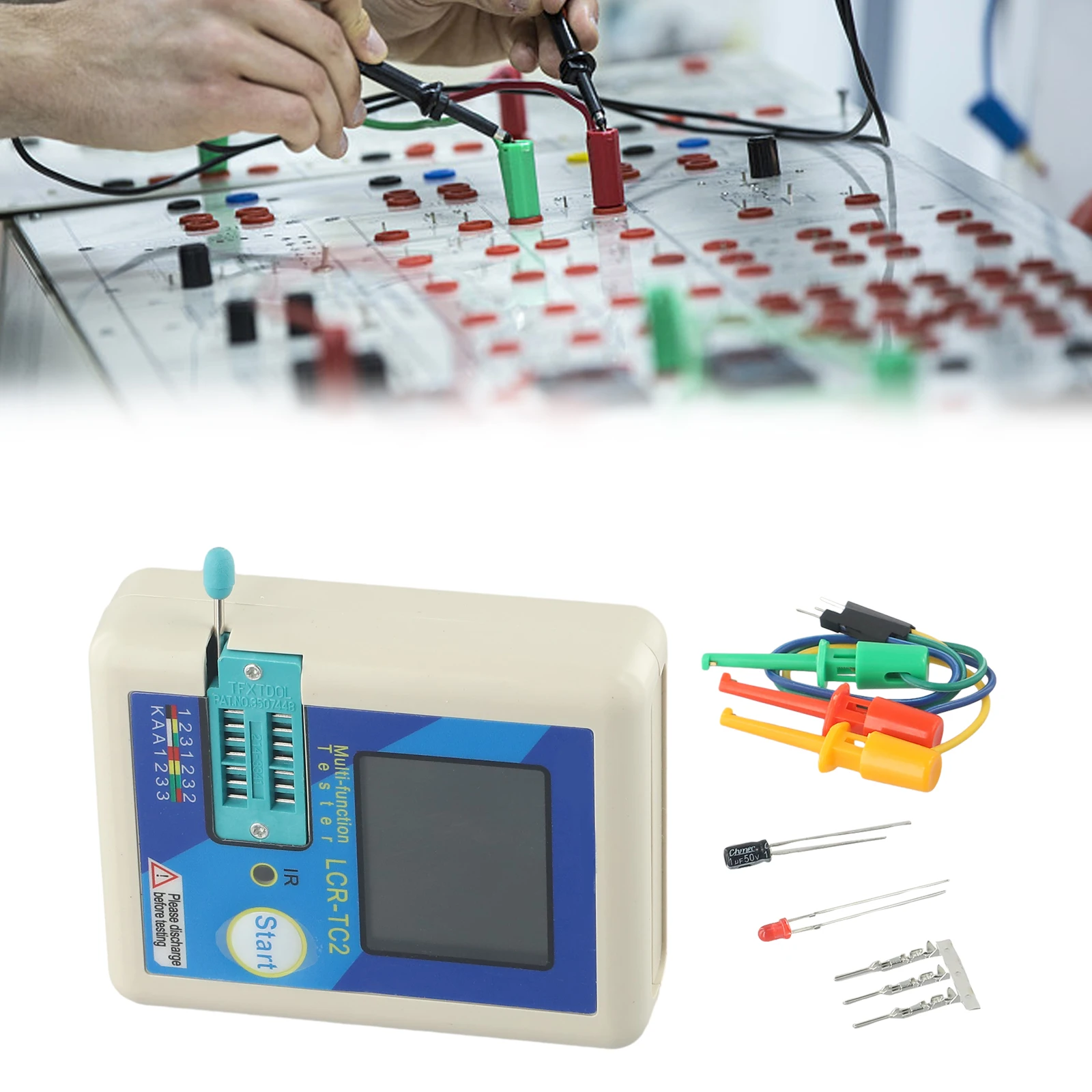 User friendly LCRTC2 Transistor Tester Multimeter for Simplified For Diode Triode MOSPNPNPN Transistor Testing
User friendly LCRTC2 Transistor Tester Multimeter for Simplified For Diode Triode MOSPNPNPN Transistor Testing